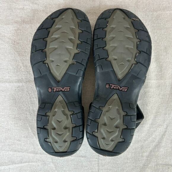 Teva Womens Tirra Strappy Sandals Size 11 Hiking Trails Outdoors Black Gray - Picture 6 of 9